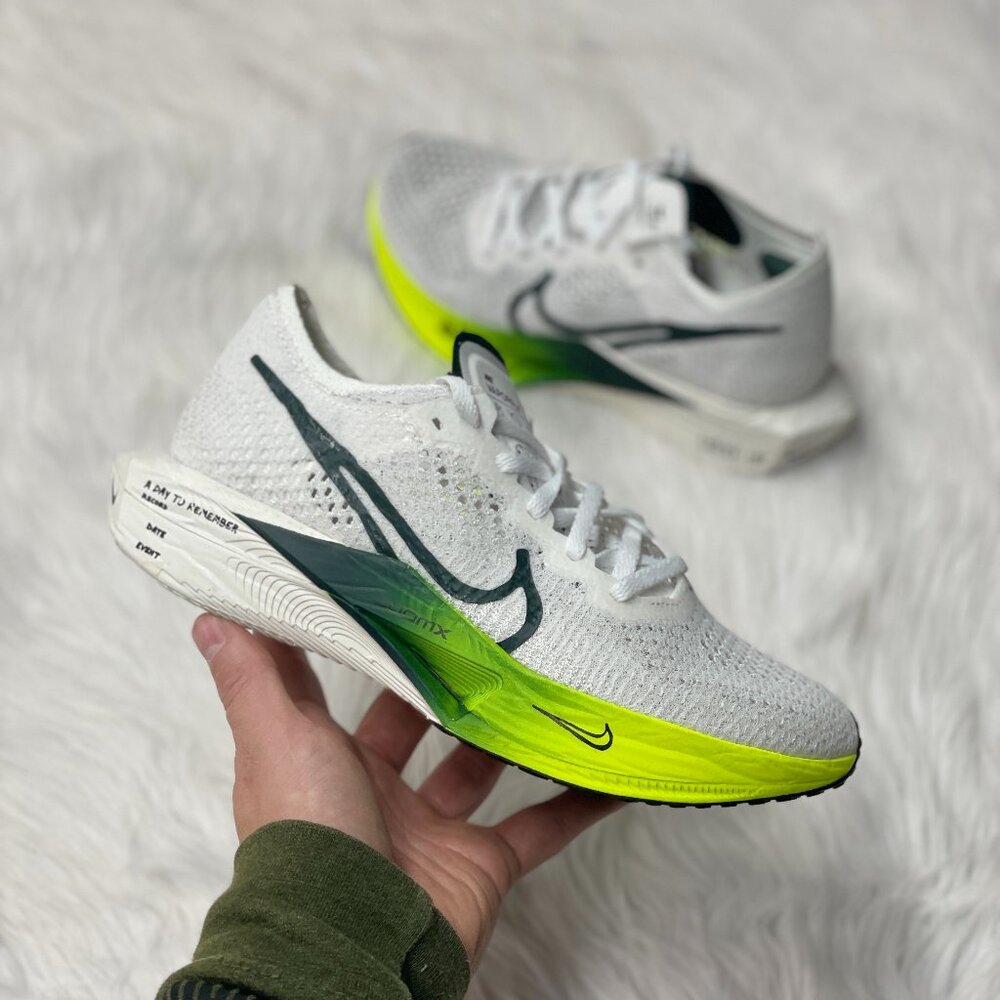 Nike ZoomX VaporFly Next% 3 Mens Running Shoes White FZ4017-100 VNDS Sz 6